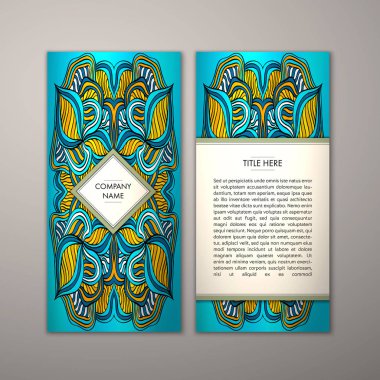 Flyer şablonu ile soyut süsleme