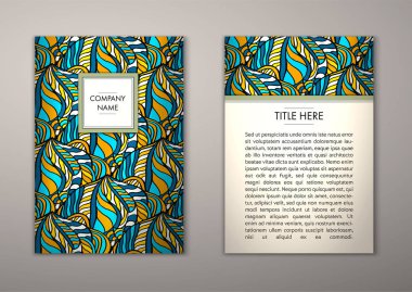 Flyer şablonu ile soyut süsleme