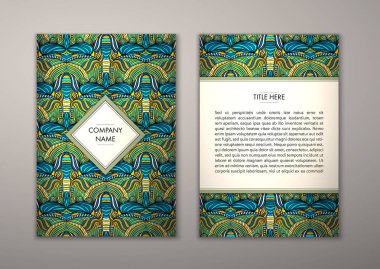 Flyer şablonu ile soyut süsleme