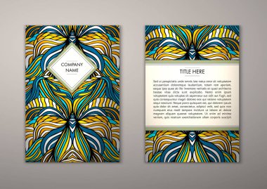 Flyer şablonu ile soyut süsleme