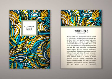 Flyer şablonu ile soyut süsleme