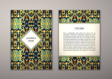 Flyer şablonu ile soyut süsleme