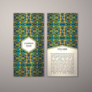 Flyer şablonu ile soyut süsleme