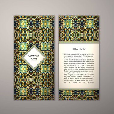 Flyer şablonu ile soyut süsleme