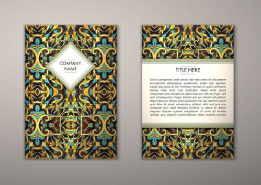 Flyer şablonu ile soyut süsleme