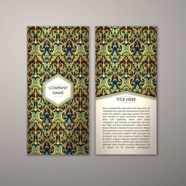 Flyer şablonu ile soyut süsleme