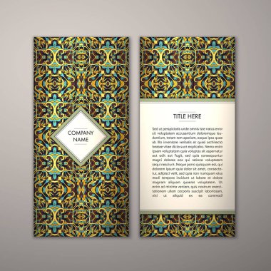 Flyer şablonu ile soyut süsleme