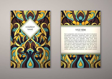 Flyer şablonu ile soyut süsleme