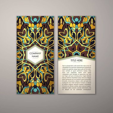 Flyer şablonu ile soyut süsleme