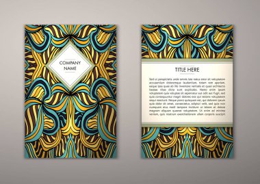 Flyer şablonu ile soyut süsleme