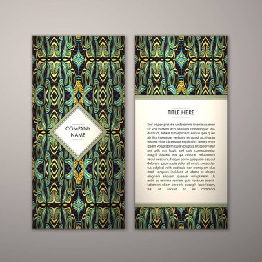 Flyer şablonu ile soyut süsleme