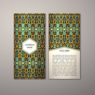 Flyer şablonu ile soyut süsleme