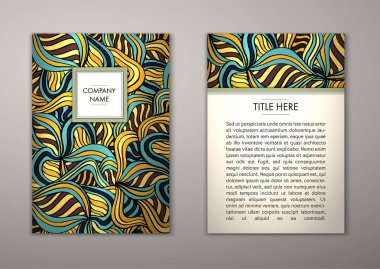 Flyer şablonu ile soyut süsleme