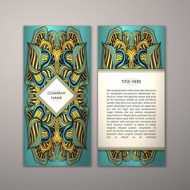 Flyer şablonu ile soyut süsleme