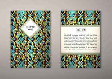 Flyer şablonu ile soyut süsleme