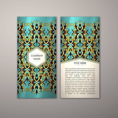 Flyer şablonu ile soyut süsleme