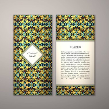 Flyer şablonu ile soyut süsleme