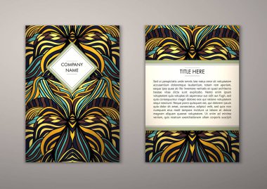 Flyer şablonu ile soyut süsleme