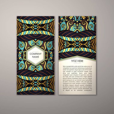 Flyer şablonu ile soyut süsleme