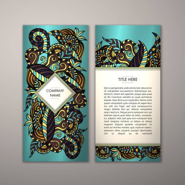 Flyer şablonu ile soyut süsleme