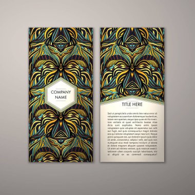 Flyer şablonu ile soyut süsleme