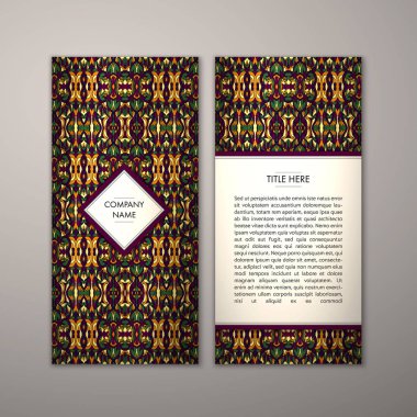 Flyer şablonu ile soyut süsleme