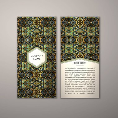 Flyer şablonu ile soyut süsleme