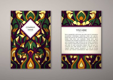 Flyer şablonu ile soyut süsleme