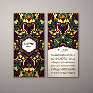 Flyer şablonu ile soyut süsleme