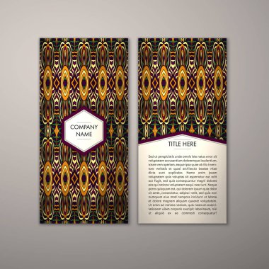 Flyer şablonu ile soyut süsleme