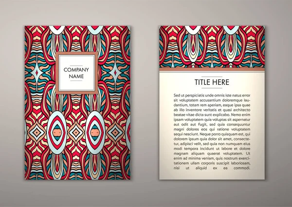 Flyer şablonu ile soyut süsleme