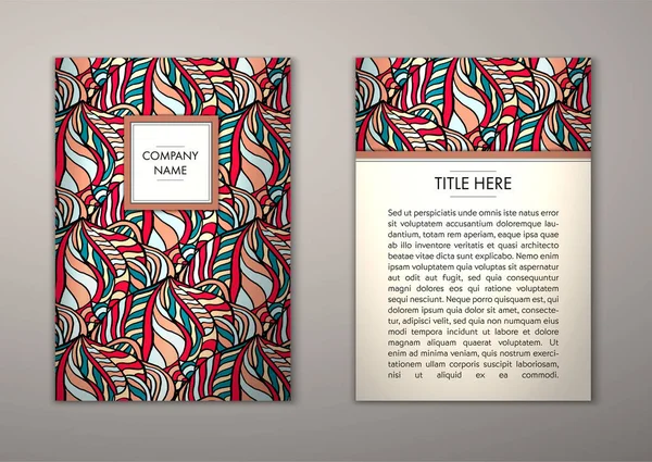 Flyer şablonu ile soyut süsleme