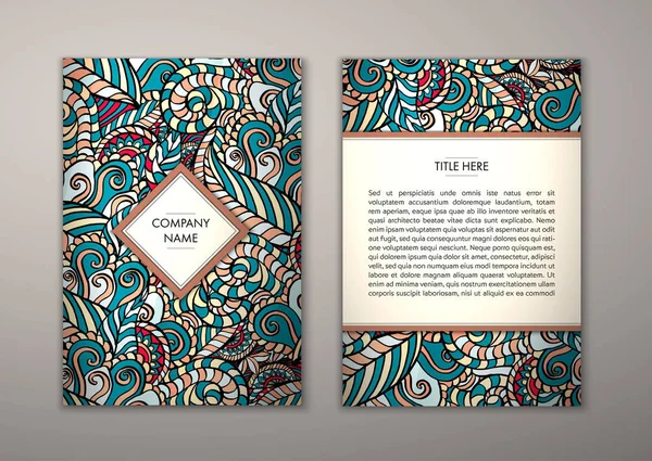 Flyer şablonu ile soyut süsleme