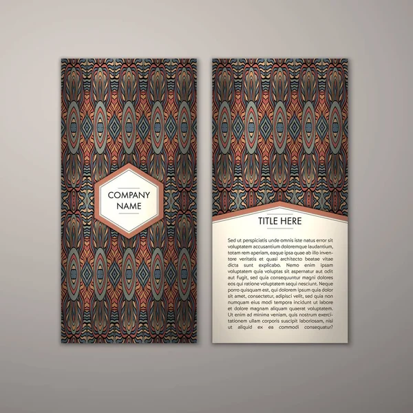 Flyer şablonu ile soyut süsleme