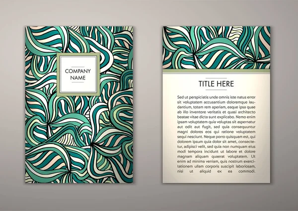 Flyer şablonu ile soyut süsleme