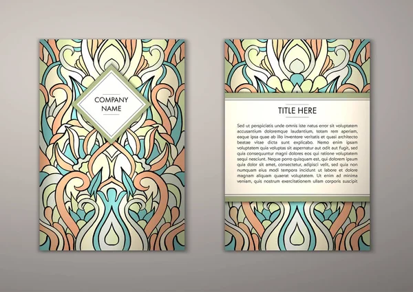 Flyer şablonu ile soyut süsleme