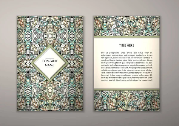 Flyer şablonu ile soyut süsleme