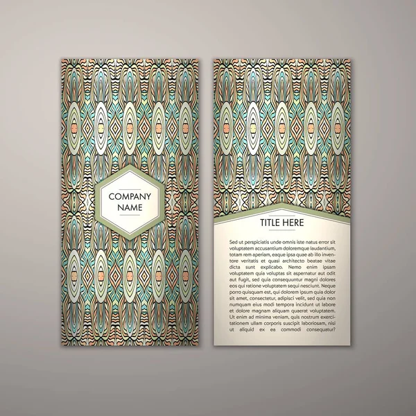 Flyer şablonu ile soyut süsleme