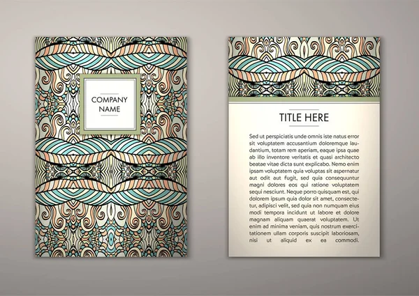 Flyer şablonu ile soyut süsleme