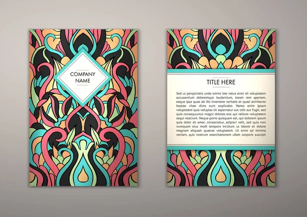 Flyer şablonu ile soyut süsleme