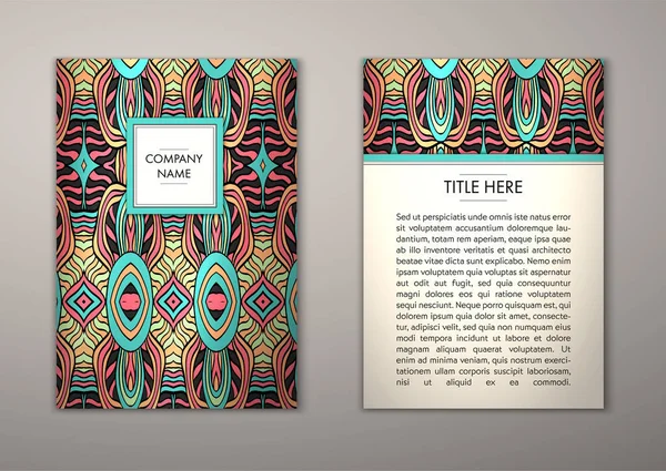 Flyer şablonu ile soyut süsleme