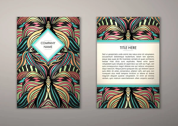 Flyer şablonu ile soyut süsleme