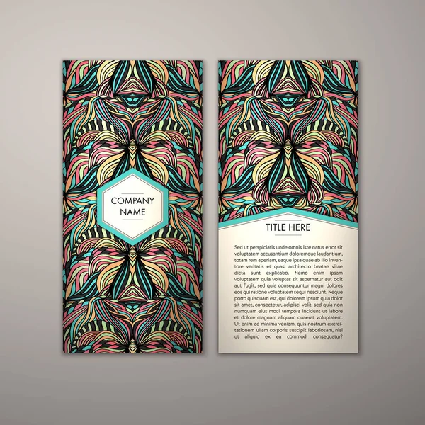 Flyer şablonu ile soyut süsleme