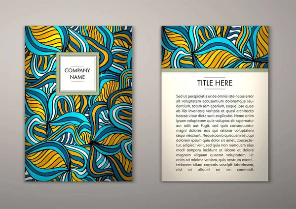 Flyer şablonu ile soyut süsleme