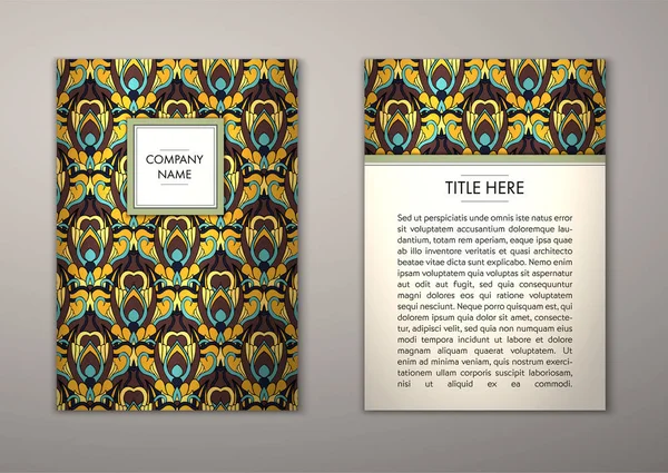 Flyer şablonu ile soyut süsleme