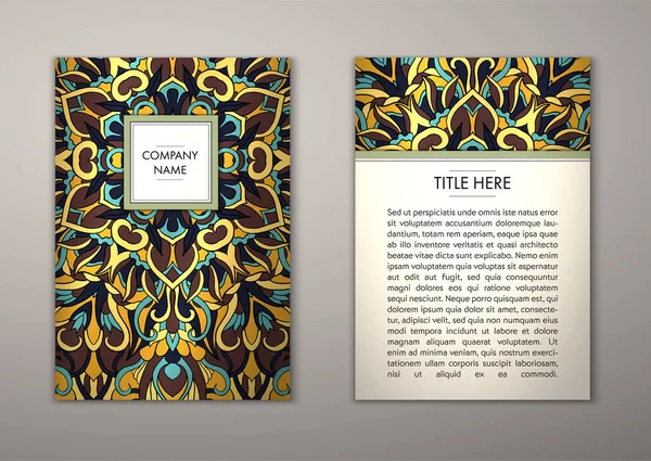 Flyer şablonu ile soyut süsleme