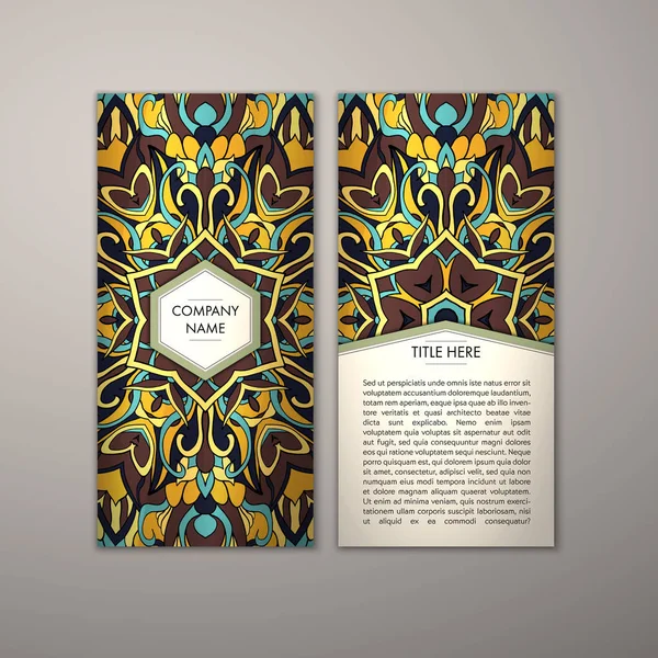 Flyer şablonu ile soyut süsleme