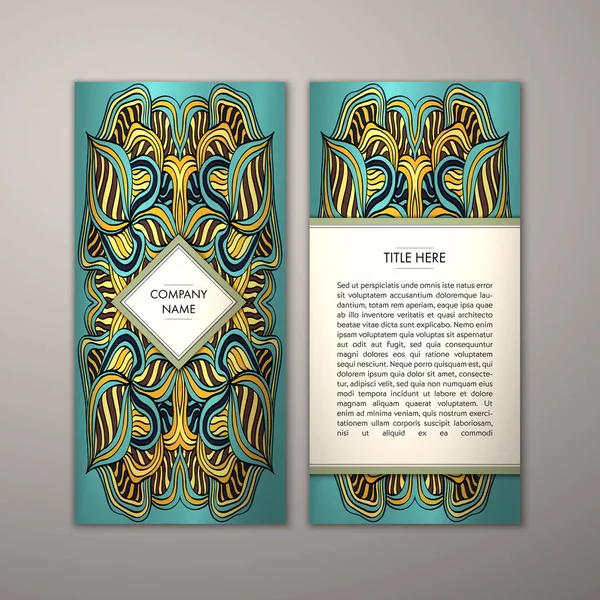 Flyer şablonu ile soyut süsleme