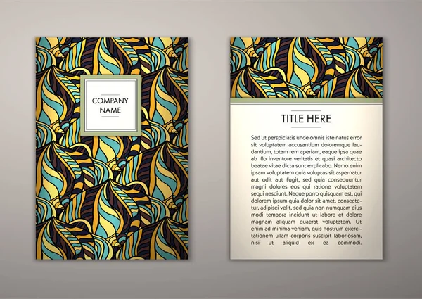 Flyer şablonu ile soyut süsleme