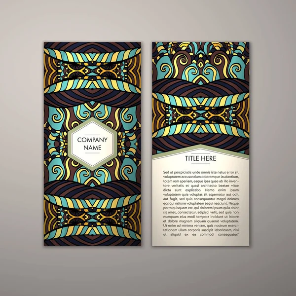 Flyer şablonu ile soyut süsleme